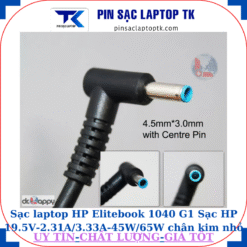 Sạc laptop HP Elitebook 1040 G1 Sạc HP 19.5V-2.31A/3.33A-45W/65W chân kim nhỏ màu xanh(4.5mm*3.0mm)