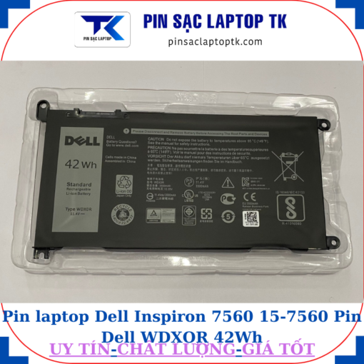 Pin Dell Inspiron 7560 15-7560 Pin Dell WDXOR 42Wh