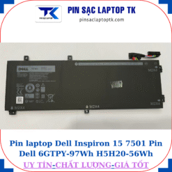 Pin Dell Inspiron 15 7501 Pin Dell 6GTPY-97Wh H5H20-56Wh, pin 56Wh