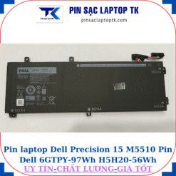 Pin Dell Precision 15 M5510 Pin Dell 6GTPY-97Wh H5H20-56Wh, pin 56Wh
