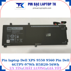 Pin Dell XPS 9550 9560 Pin Dell 6GTPY-97Wh H5H20-56Wh, pin 56Wh
