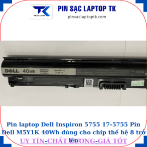 Pin Dell Inspiron 5755 17-5755 Pin Dell M5Y1K 40Wh dùng cho chip thế hệ 8 trở lên