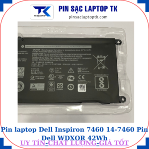 Pin Dell Inspiron 7460 14-7460 Pin Dell WDXOR 42Wh