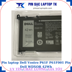 Pin Dell Vostro P61F P61F001 Pin Dell WDXOR 42Wh, logo Dell