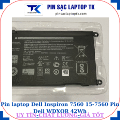 Pin Dell Inspiron 7560 15-7560 Pin Dell WDXOR 42Wh, thông số