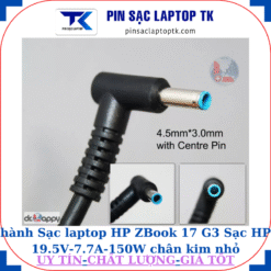 Sạc laptop HP ZBook 17 G3 Sạc HP 19.5V-7.7A-150W chân kim nhỏ màu xanh(4.5mm*3.0mm)