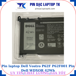 Pin Dell Vostro P62F P62F001 Pin Dell WDXOR 42Wh, logo Dell