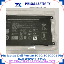 Pin Dell Vostro P75G P75G001 Pin Dell WDXOR 42Wh, thông số