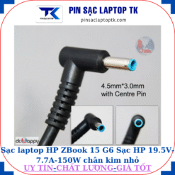 Sạc laptop HP ZBook 15 G6 Sạc HP 19.5V-7.7A-150W chân kim nhỏ màu xanh(4.5mm*3.0mm)
