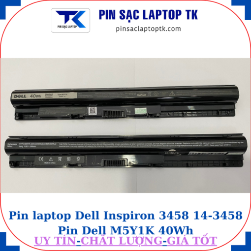 Pin laptop Dell Inspiron 3458 14-3458 Pin Dell M5Y1K 40Wh
