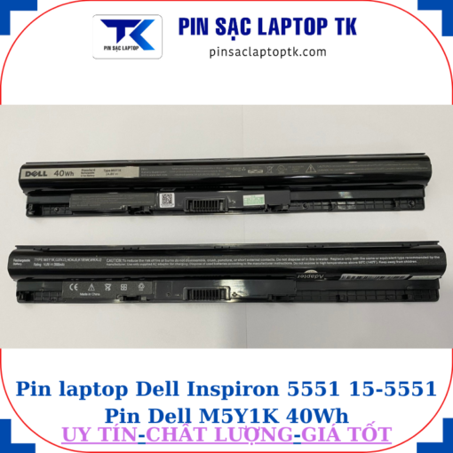 Pin laptop Dell Inspiron 5551 15-5551 Pin Dell M5Y1K 40Wh