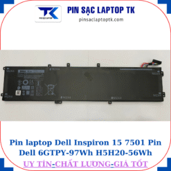 Pin Dell Inspiron 15 7501 Pin Dell 6GTPY-97Wh H5H20-56Wh, pin 97Wh