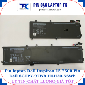 Pin laptop Dell Inspiron 15 7500 Pin Dell 6GTPY-97Wh H5H20-56Wh