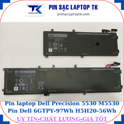 Pin laptop Dell Precision 5530 M5530 Pin Dell 6GTPY-97Wh H5H20-56Wh