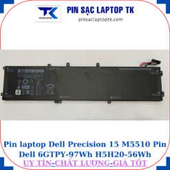 Pin Dell Precision 15 M5510 Pin Dell 6GTPY-97Wh H5H20-56Wh, pin 97Wh