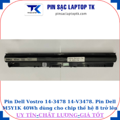 Pin laptop Dell Vostro 14-3478 14-V3478 Pin Dell M5Y1K 40Wh dùng cho chip thế hệ 8 trở lên