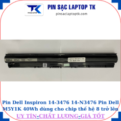 Pin laptop Dell Inspiron 3576 15-3576 Pin Dell M5Y1K 40Wh dùng cho chip thế hệ 8 trở lên