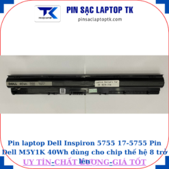 Pin laptop Dell Inspiron 5755 17-5755 Pin Dell M5Y1K 40Wh dùng cho chip thế hệ 8 trở lên