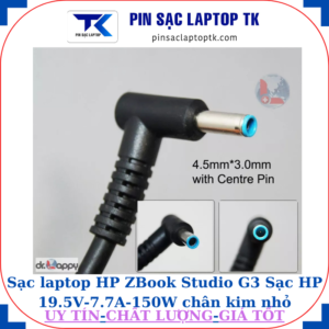 Sạc laptop HP ZBook Studio G3 Sạc HP 19.5V-7.7A-150W chân kim nhỏ màu xanh(4.5mm*3.0mm)