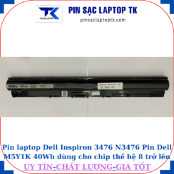 Pin laptop Dell Inspiron 3476 N3476 Pin Dell M5Y1K 40Wh dùng cho chip thế hệ 8 trở lên