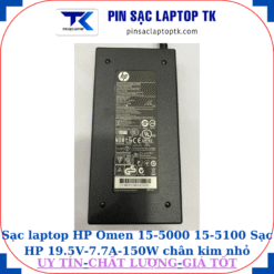 Sạc HP Omen 15-5000 15-5100 Sạc HP 19.5V-7.7A-150W chân kim nhỏ màu xanh(4.5mm*3.0mm), thông số