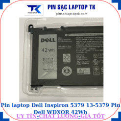 Pin Dell Inspiron 5379 13-5379 Pin Dell WDXOR 42Wh, logo Dell