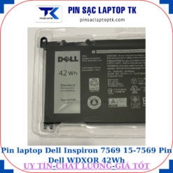 Pin Dell Inspiron 7569 15-7569 Pin Dell WDXOR 42Wh, logo Dell