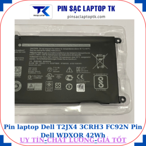 Pin Dell T2JX4 3CRH3 FC92N Pin Dell WDXOR 42Wh, thông số