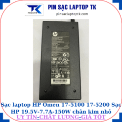 Sạc HP Omen 17-5100 17-5200 Sạc HP 19.5V-7.7A-150W chân kim nhỏ màu xanh(4.5mm*3.0mm), thông số