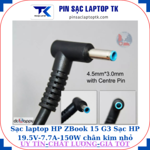 Sạc laptop HP ZBook 15 G3 Sạc HP 19.5V-7.7A-150W chân kim nhỏ màu xanh(4.5mm*3.0mm)