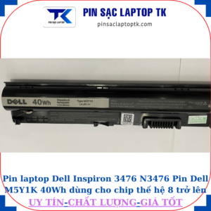 Pin Dell Inspiron 3476 N3476 Pin Dell M5Y1K 40Wh dùng cho chip thế hệ 8 trở lên
