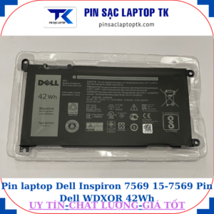 Pin Dell Inspiron 7569 15-7569 Pin Dell WDXOR 42Wh