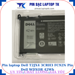 Pin Dell T2JX4 3CRH3 FC92N Pin Dell WDXOR 42Wh, logo Dell
