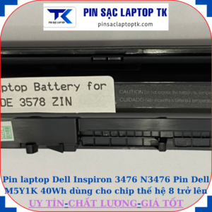 Pin Dell Inspiron 3476 N3476 Pin Dell M5Y1K 40Wh dùng cho chip thế hệ 8 trở lên