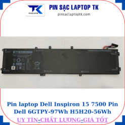Pin Dell Inspiron 15 7500 Pin Dell 6GTPY-97Wh H5H20-56Wh, pin 97Wh