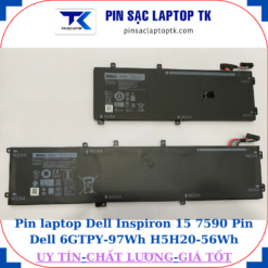 Pin laptop Dell Inspiron 15 7590 Pin Dell 6GTPY-97Wh H5H20-56Wh