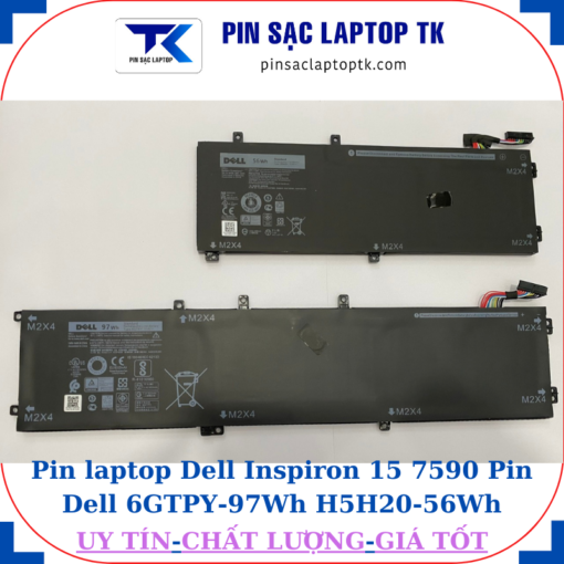 Pin laptop Dell Inspiron 15 7590 Pin Dell 6GTPY-97Wh H5H20-56Wh
