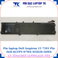 Pin Dell Inspiron 15 7591 Pin Dell 6GTPY-97Wh H5H20-56Wh, pin 97Wh