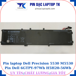 Pin Dell Precision 5530 M5530 Pin Dell 6GTPY-97Wh H5H20-56Wh, pin 97Wh