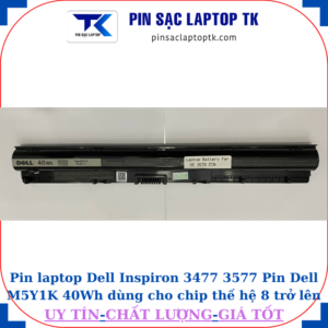 Pin laptop Dell Inspiron 3477 3577 Pin Dell M5Y1K 40Wh dùng cho chip thế hệ 8 trở lên