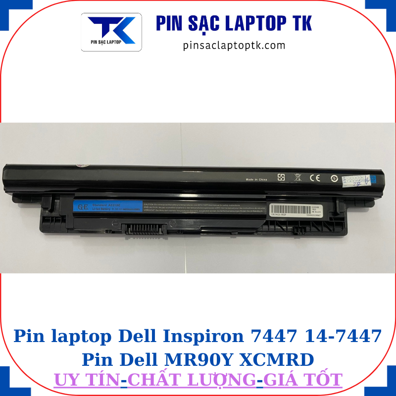 Pin Dell Inspiron 7447 14-7447 Pin Dell MR90Y XCMRD, pin zin tiêu chuẩn