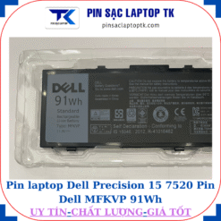 Pin Dell Precision 15 7520 Pin Dell MFKVP 91Wh