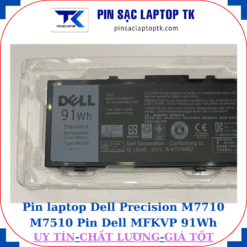 Pin Dell Precision M7710 M7510 Pin Dell MFKVP 91Wh