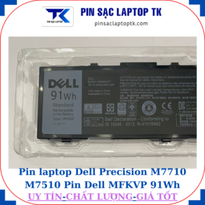 Pin Dell Precision M7710 M7510 Pin Dell MFKVP 91Wh