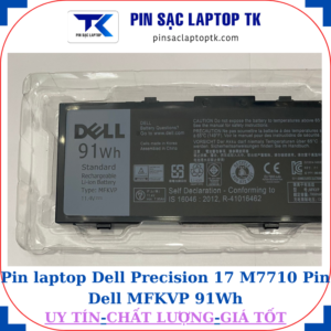 Pin Dell Precision 17 M7710 Pin Dell MFKVP 91Wh