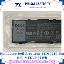 Pin Dell Precision 15 M7510 Pin Dell MFKVP 91Wh