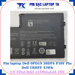 Pin Dell 0PD19 58DP4 P39F Pin Dell TRHFF 43Wh