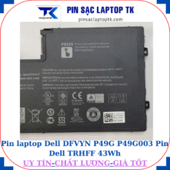 Pin Dell DFVYN P49G P49G003 Pin Dell TRHFF 43Wh