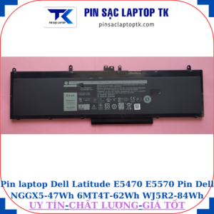 Pin Dell Latitude E5470 E5570 Pin Dell NGGX5-47Wh 6MT4T-62Wh WJ5R2-84Wh, pin 84Wh