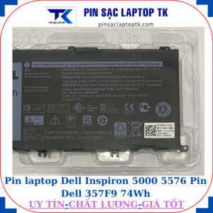 Pin Dell Inspiron 5000 5576 Pin Dell 357F9 74Wh